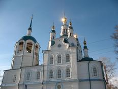 Фрагмент Успенского храма. Город Енисейск.